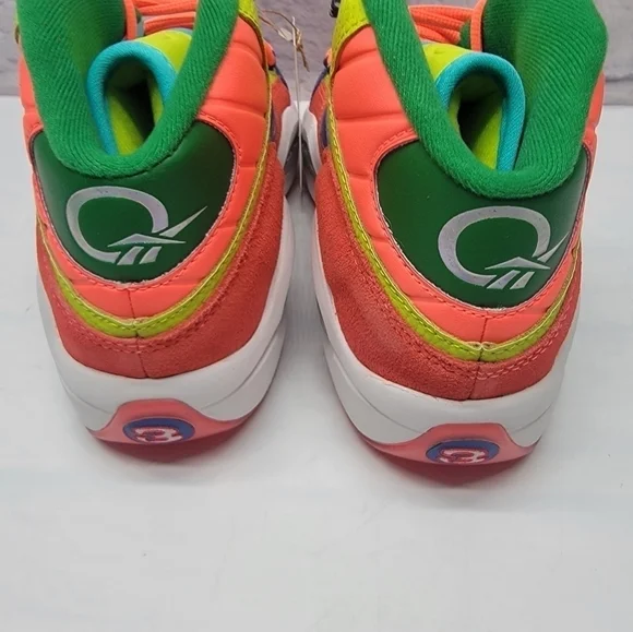 Reebok Classics Junior Question Mid Color Explosion Allen Iverson HP3005 Size 7 - Picture 3 of 8